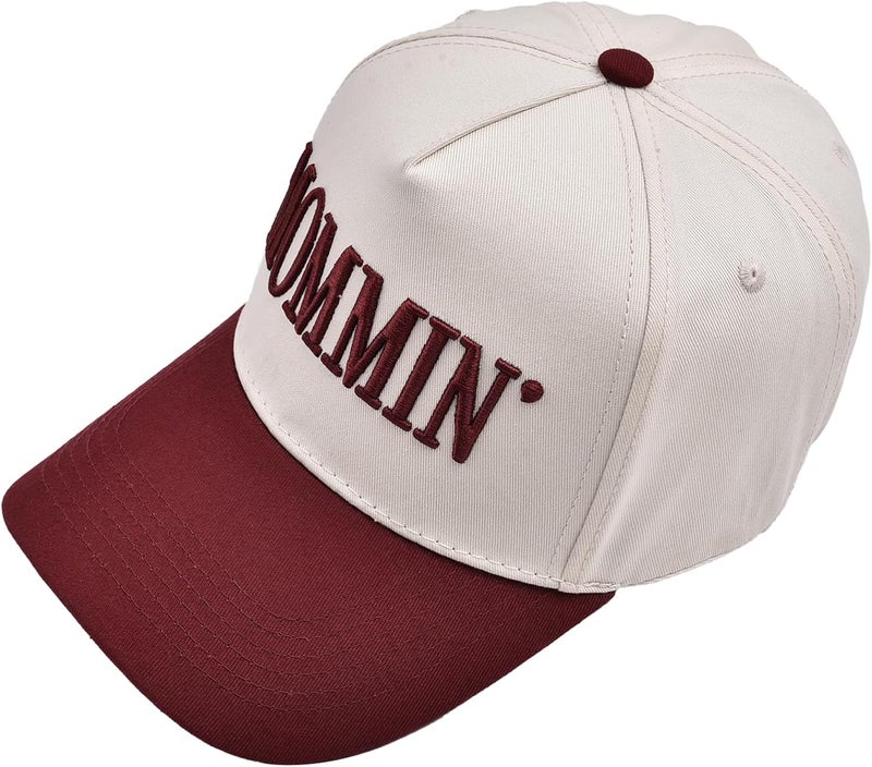 Asadovce Mommin Trucker Hat for Women Embroidered Mom Baseball Cap Adjustable Canvas Vintage Hat for Casual Wear - Image 3